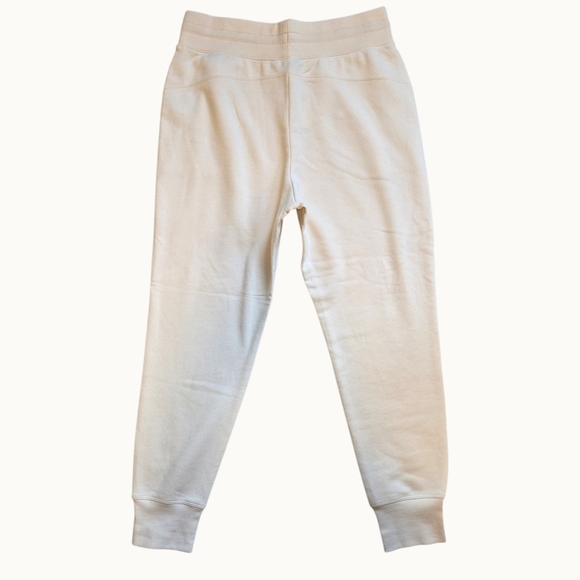NWT Lauren Ralph Lauren Cream Fleece Jogger Sweatpants | Size L - Picture 5 of 7